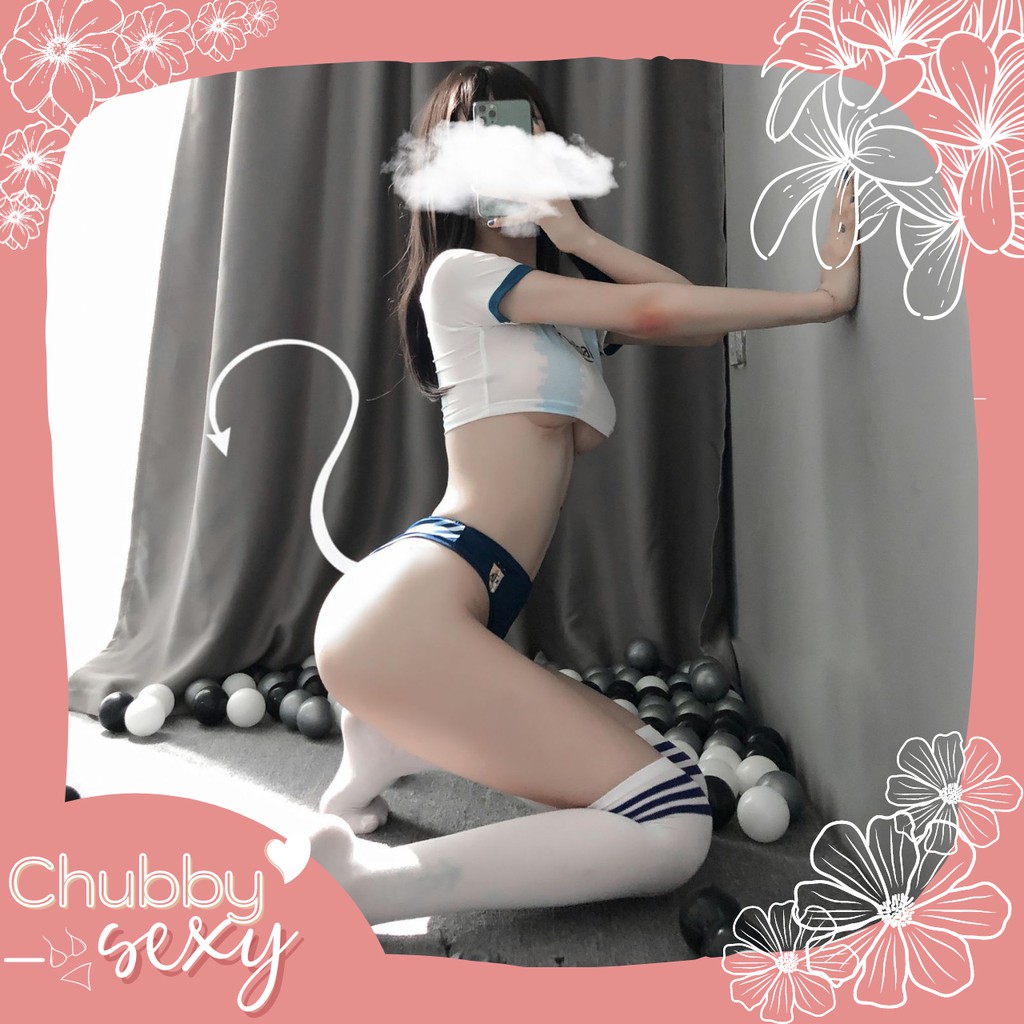 Cosplay Nữ Cổ Động Viên Bóng Đá Sexy - Set Đồ Thể Thao Cực Tôn Dáng Siêu Tôn Vòng 3 Gợi Cảm - CPL35 - Chubby.sexy | BigBuy360 - bigbuy360.vn