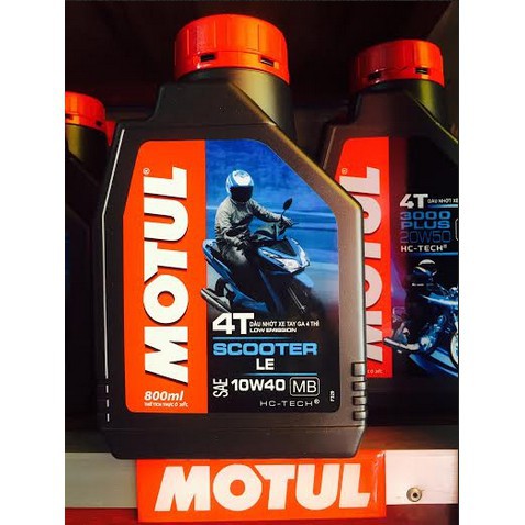 Sản Phẩm NHỚT Dành cho XE MÁY TAY GA MOTUL SCOOTER LE 10W40 - 0,8lit