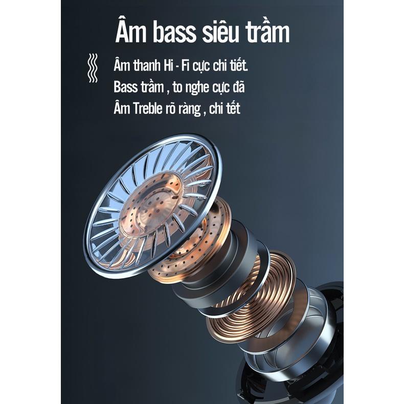 Tai nghe bluetooth M10 Pin Trâu 3500maH âm thanh trung thực, đèn Led, hộp sạc có màn hình