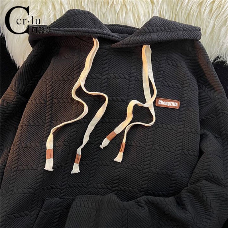 Áo sweater Có Mũ Dáng Rộng Mềm Mại Phong Cách Nhật Bản Cao Cấp Dành Cho Nam Nữ