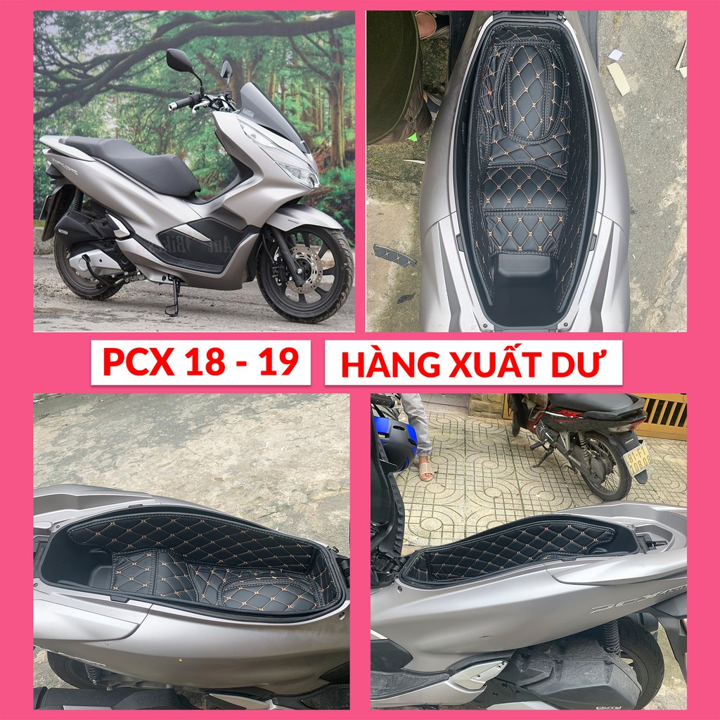 Lót Cốp Da Cách Nhiệt Honda PCX 2018-2019 - Có Túi Giấy Tờ - Bảo Hành 1 Năm