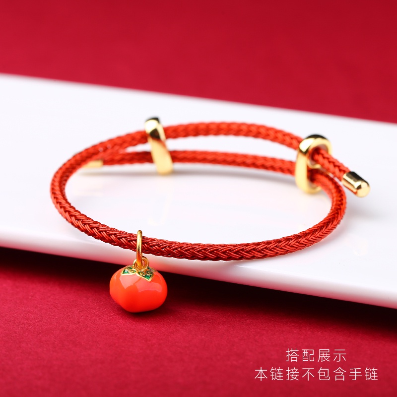 Hạt Xỏ Vòng Tay / Dây Chuyền Chuỗi Hạt Màu Vàng Không Gây Dị Ứng Chống Trượt diy