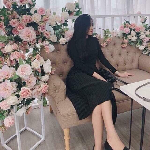 Váy xếp li quảng châu