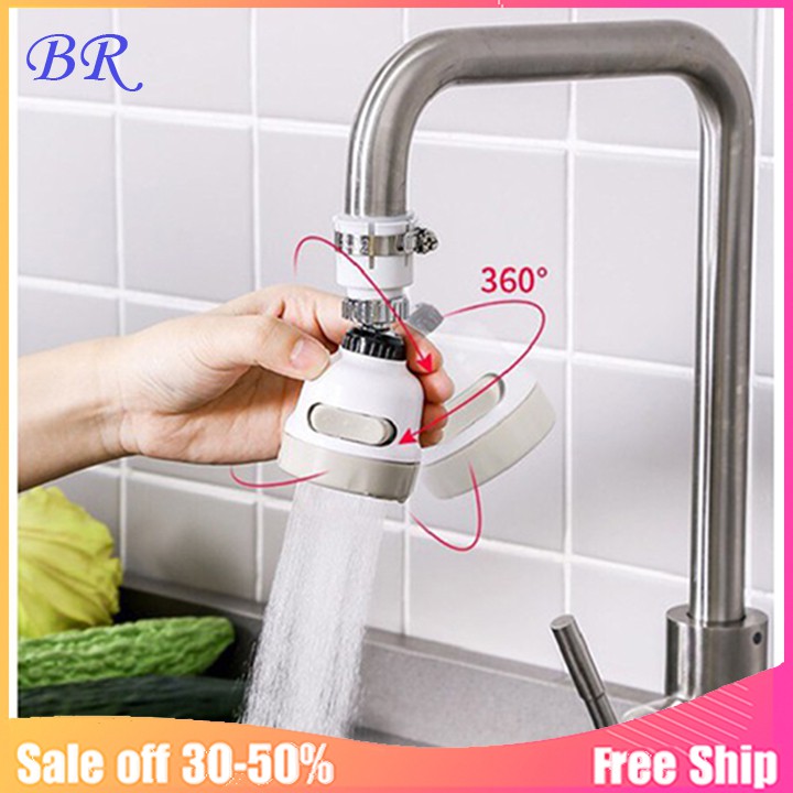Đầu vòi rửa bát tăng áp 2 chế độ xoay 360 độ