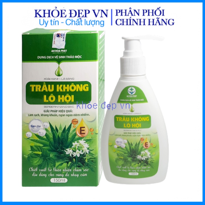 Dung dịch vệ sinh thảo mộc Berberin nano bạc làm sạch, kháng khuẩn, ngăn mùi – Chai 150ml