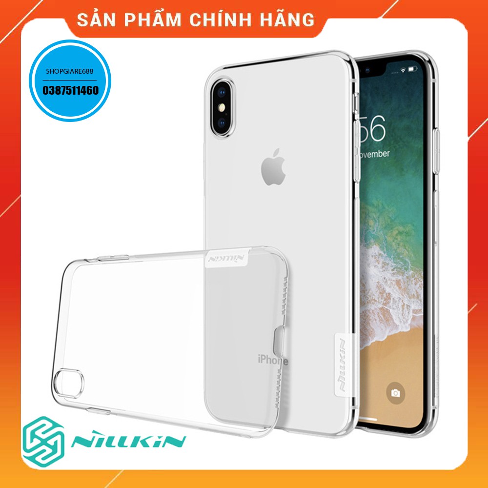 Ốp silicon chính hãng Nilkin trong suốt siêu mỏng cho iphone 6/7/8; 6+/7+/8+; x/xsmax/ iphone 11 | BigBuy360 - bigbuy360.vn