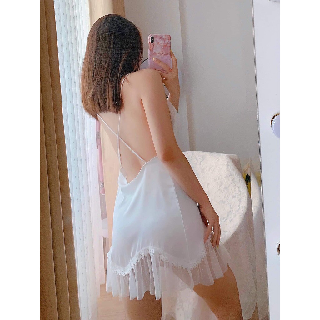 (Mã 59) Váy ngủ sexy cao cấp Đầm mặc nhà gợi cảm quyến rũ | BigBuy360 - bigbuy360.vn
