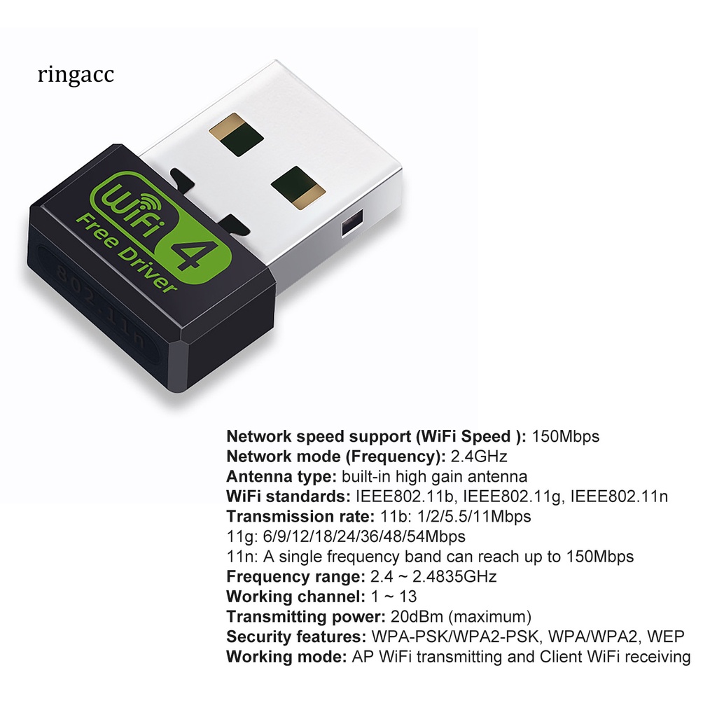 Bộ Thu Phát Tín Hiệu Wifi Rga Usb 150mbps Rtl8188