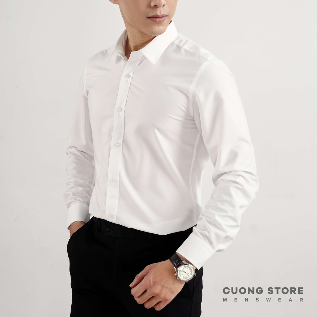 Áo sơ mi nam trơn tay dài MRC 2102006-LH chất Kate cao cấp, mềm mịn, chuẩn form, tôn dáng, thanh lịch - CUONG STORE | BigBuy360 - bigbuy360.vn