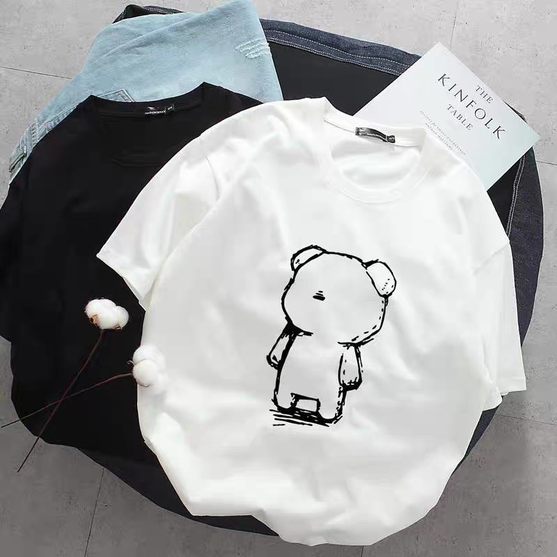 Áo phông nữ form rộng unisex oversize, Áo thun tay lỡ đẹp ulzzang GẤUCÔĐƠN ANHStore A12