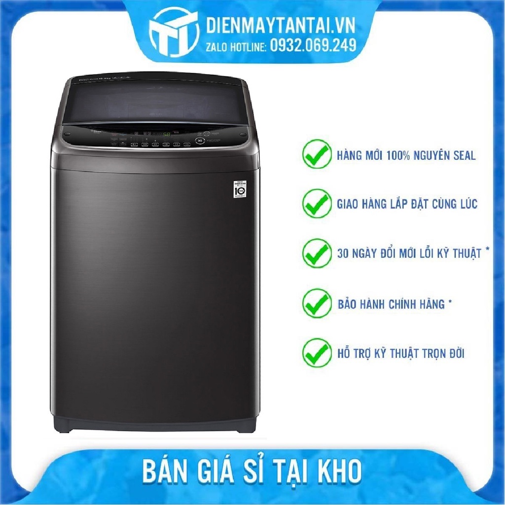 Máy giặt cửa trên LG Inverter 19 kg TH2519SSAK - Giặt hơi nước,Vệ sinh lồng giặt, Hẹn giờ giặt xong - giao miễn phí HCM