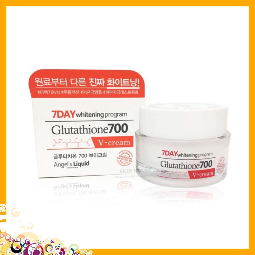 [GIẢM KỊCH SÀN] Kem Dưỡng Trắng Da 7Day Whitening Program Glutathione 700 V-Cream 50G [GIẢM KỊCH SÀN] | BigBuy360 - bigbuy360.vn