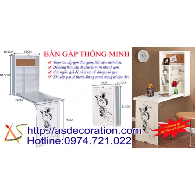 Bàn gấp thông minh