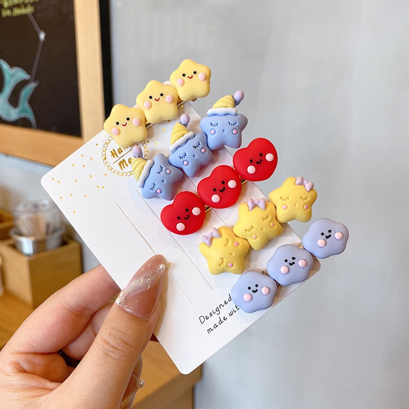 Kẹp Tóc Hình Hoạt Hình Xinh Xắn Cho Bé Gái