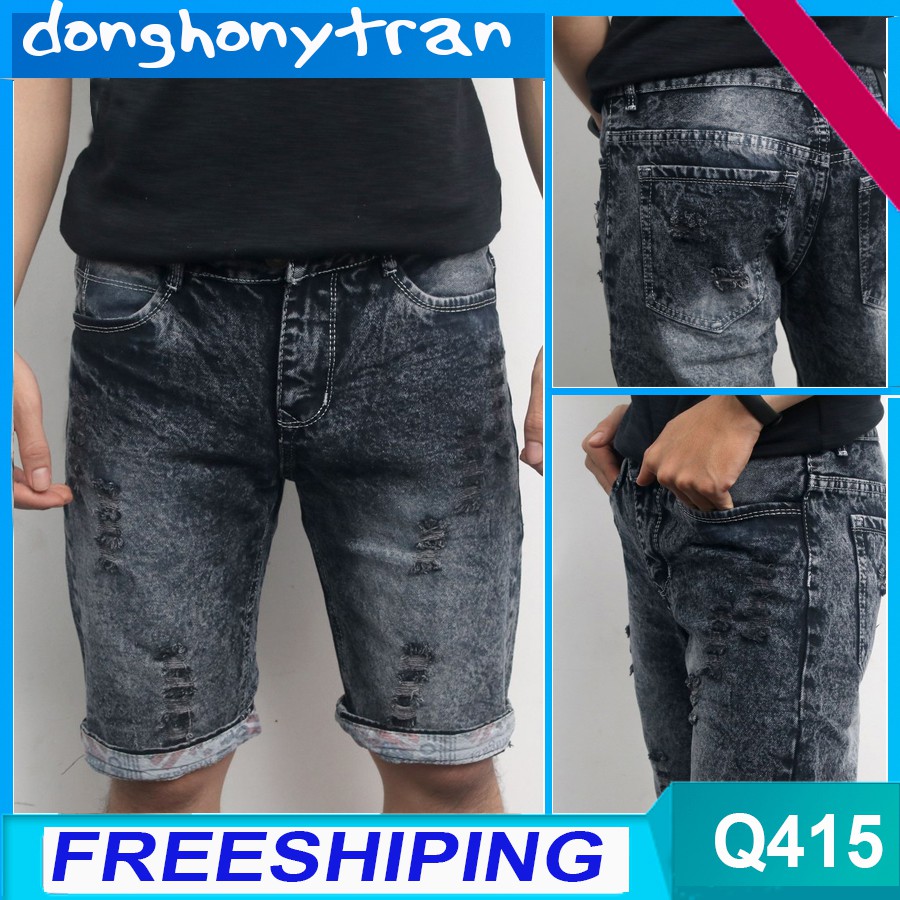 quần short nam NTQ415 [nhập DONGGIA15 giảm ngay 15k] donghonytran quần sooc nam