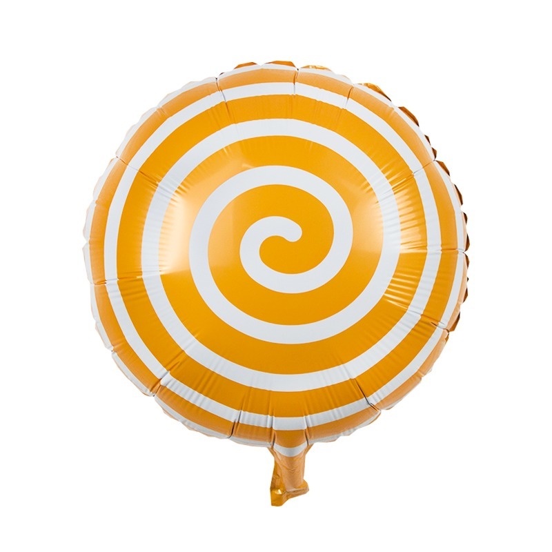 1 Bong Bóng Lá Nhôm Hình Kẹo Mút Tròn Trang Trí Tiệc