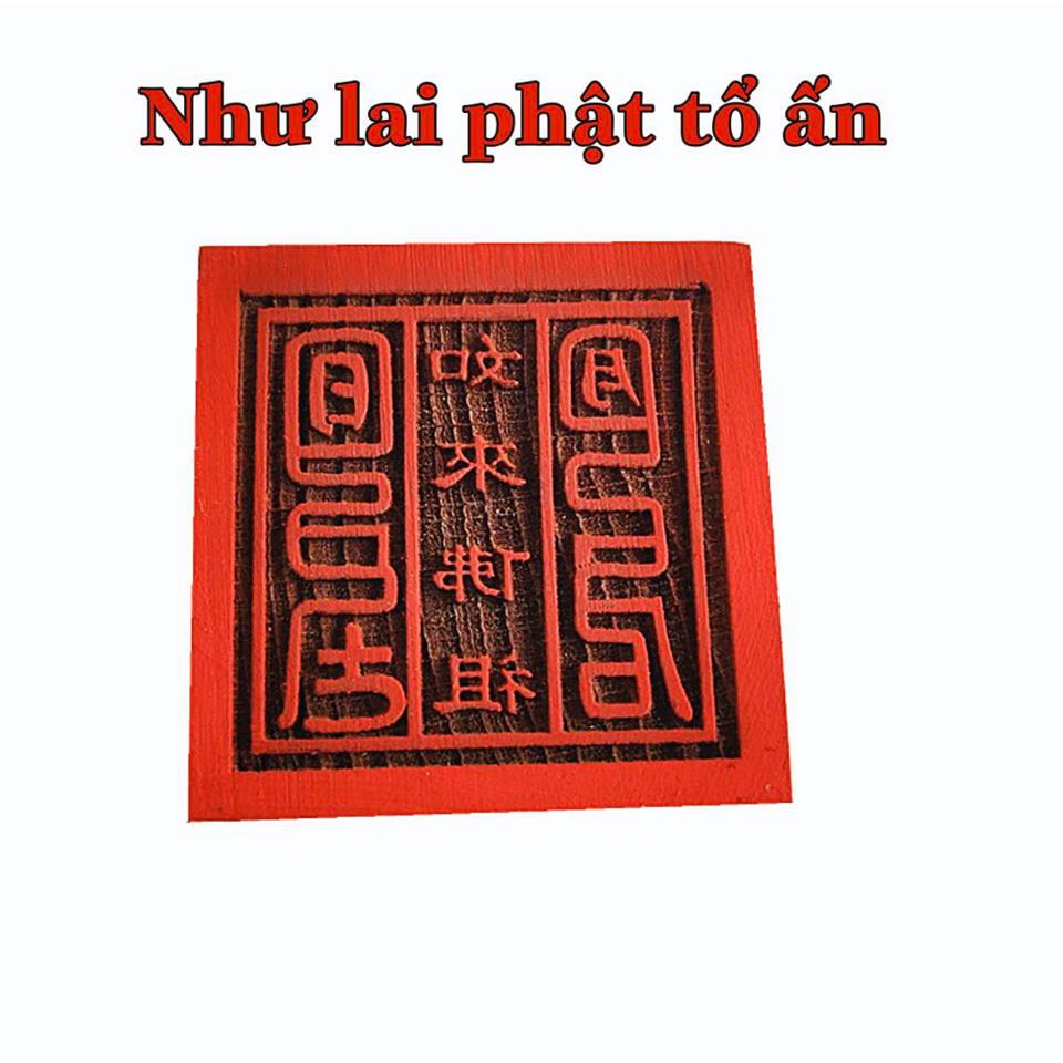 Ấn gỗ đào Như Lai Phật Tổ ấn