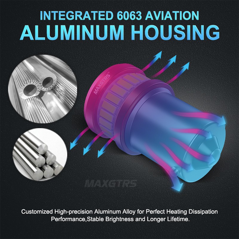 MAXGTRS Bộ 2 Đèn LED Tín Hiệu Cho Xe Hơi P21W LED 1156 BA15S W21W T20 7440