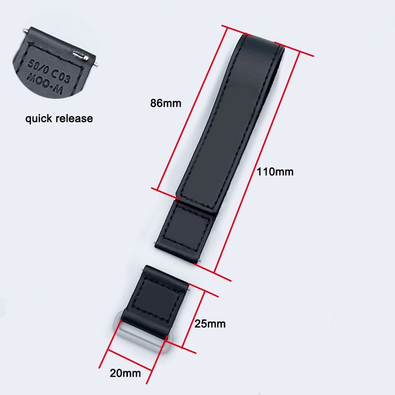 Dây Đeo Đồng Hồ 20MM Cho O#Mega S#Dây Da Đeo Tay 20mm Mặt Đồng Hồ Thời Trang