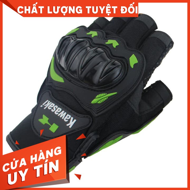 [CHÍNH HÃNG][Shopee Trợ Giá] Găng tay Kawasaki ngắn ngón