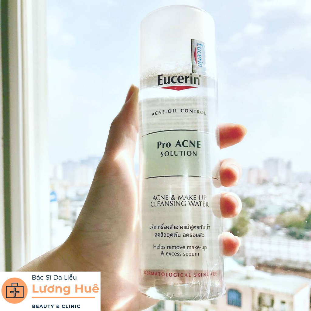 ✔️【Chính hãng】⭐Nước Tẩy Trang Cho Da Dầu Mụn EUCERIN ProACNE Solution Acne&Makeup Cleansing Water 200ml