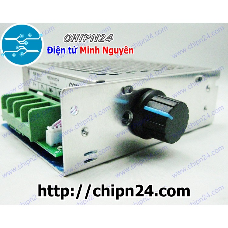 [1 CÁI] (E155) Dimmer DC 30A 12V 24V 36V 48V (Có hộp bảo vệ)