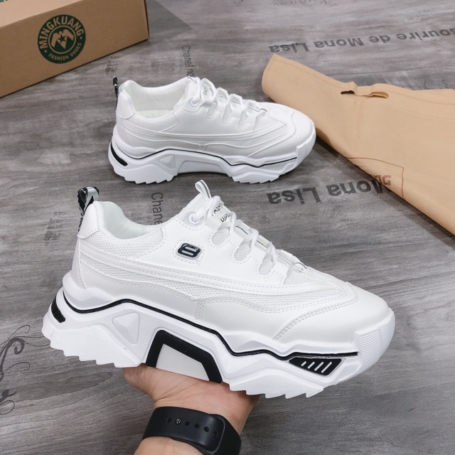 [FreeShip - Ảnh thật ] Giày nam, giày thể thao nam sneaker tăng chiều cao 6cm D62