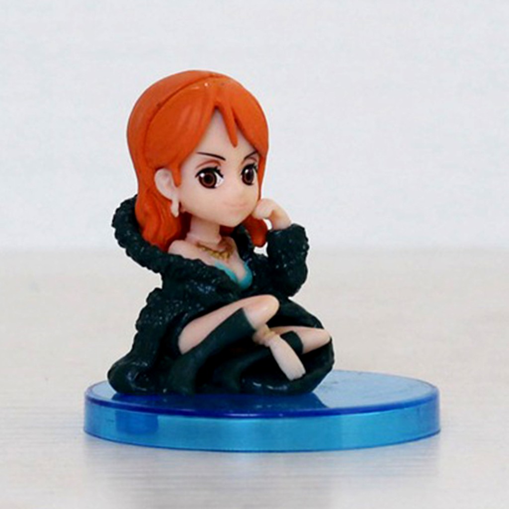 [Figure&Toy]9Pcs/Set Anime Cartoon Cute Blue One Piece Model Toys Ornaments Home Decoration
