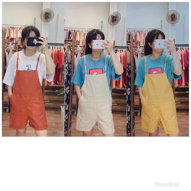 Short yếm 2 túi sau (ib chọn màu)