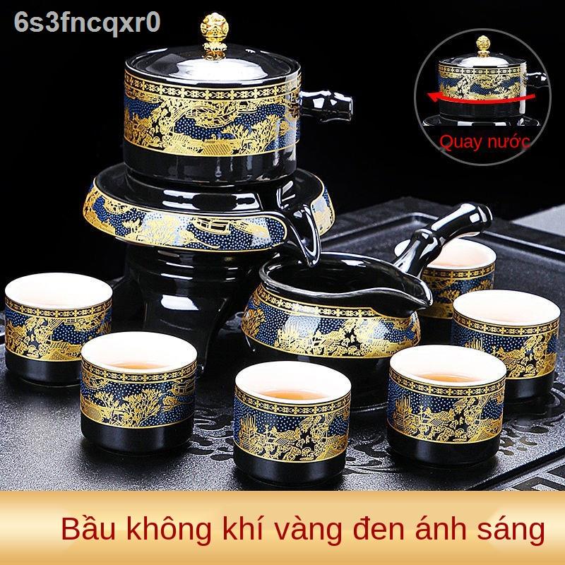 ❇❃❖Bộ ấm trà Kung Fu tự động, tách trà, ấm trà, người lười pha trà, cối xay đá gốm sứ, phòng khách tại gia, bộ ấm chén,