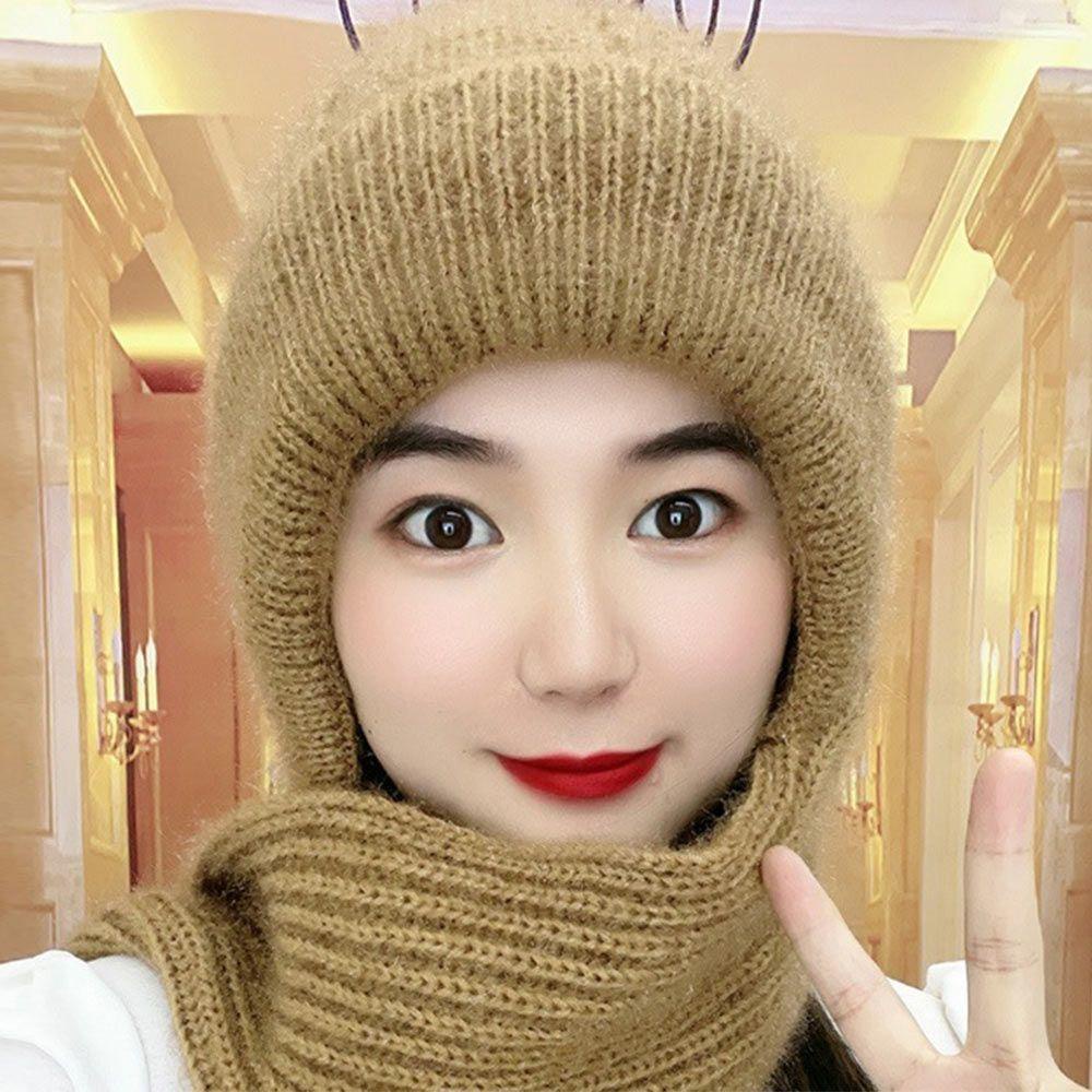 Mũ Beanie Dệt Kim Dày Dặn Giữ Ấm