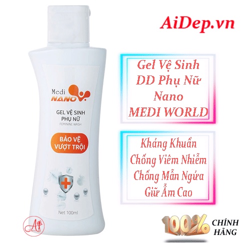 Gel Dung Dịch Vệ Sinh Phụ Nữ MediNano MEDIWORLD 100ML