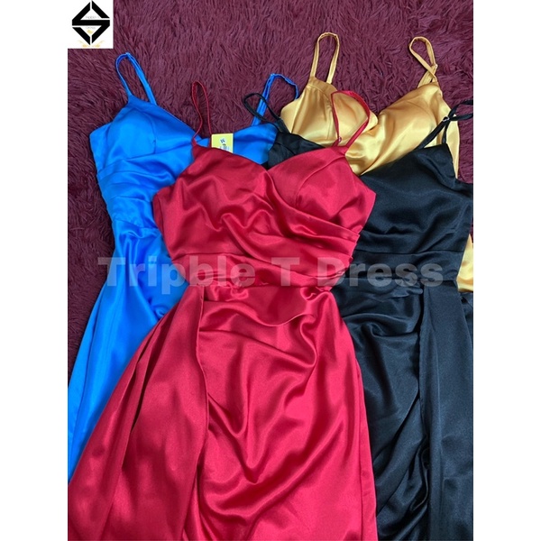 Đầm maxi body 2 dây xẻ đùi gợi cảm TRIPBLE T DRESS - Size M/L - MS88V
