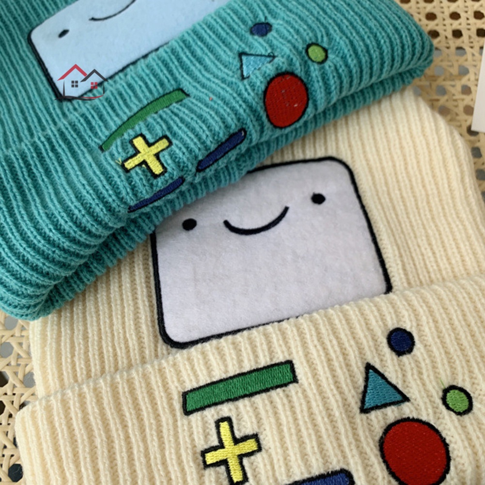 Mũ beanie Co Giãn In Họa Tiết Hoạt Hình Adventure Time Thời Trang Thu Đông Cho Nam Và Nữ