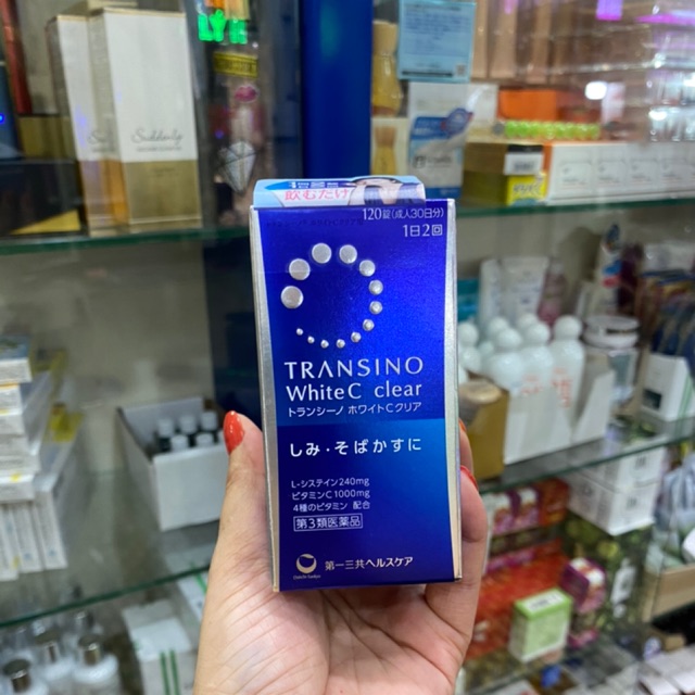 VIÊN UỐNG TRẮNG DA TRANSINO WHITE C 120 VIÊN