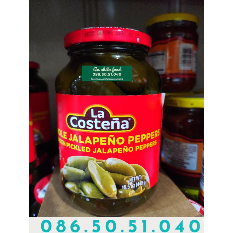 Trái Ớt Ngâm Mexico La Costena Pickled Jalapeño Peppers