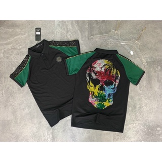 Áo Polo Pp đầu nâu đính đá 7 màu hot 2021