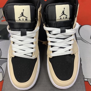(Ảnh thật + video) Giày thể thao sneaker cao cổ vàng nhạt
