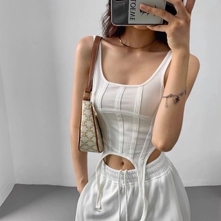 Áo ba lỗ dáng croset ulzzang