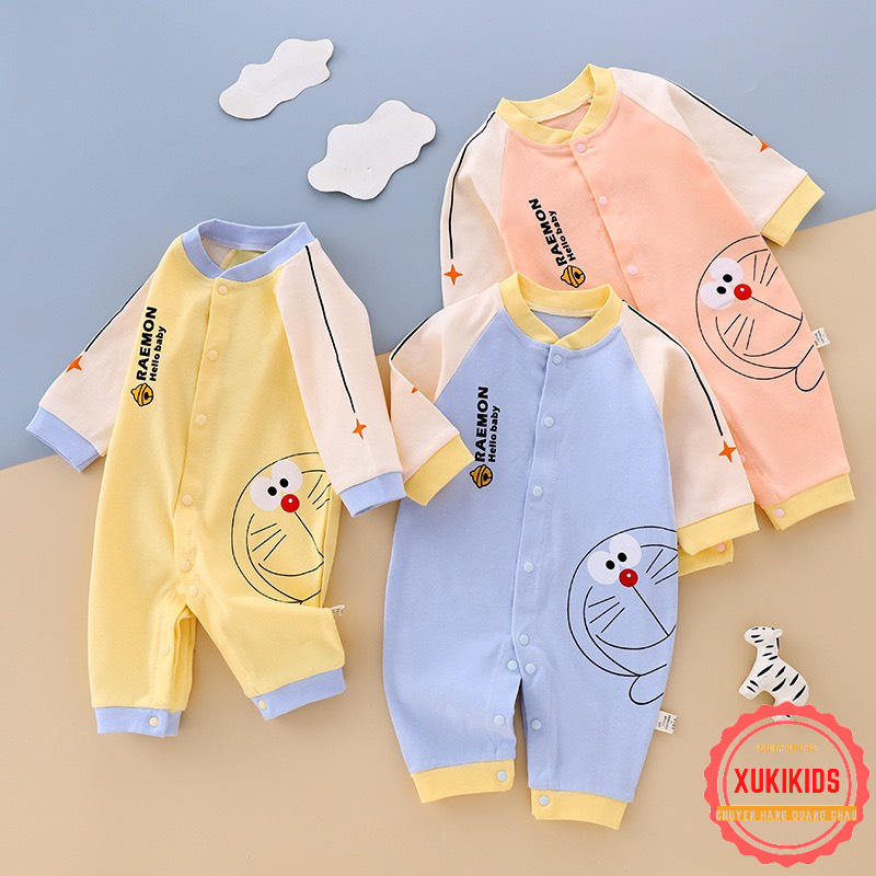 Body dài tay cao cấp bodysuit hàng Quảng Châu in hình cute cho bé trai bé gái