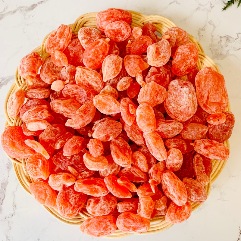 Ô Mai Đào Hồng Xí Muội  Hũ 355G Ô Mai Vị Ngọt Chua Dịu Thơm Ngon Cao Cấp – Quà Tặng Ăn Vặt Bổ Sung Vitamin