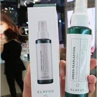 Xịt mụn lưng Klavuu tràm trà Green Pearlsation teatree care body spray