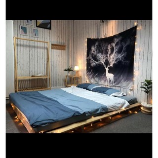 Giường pallet 1m4x2m 4 tấm có tặng pát sắt nối - Homevuive