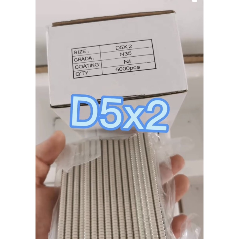 Nam châm viên nhỏ 5x2mm, 5x3mm, 5x4mm, dán sau vật để gắn vật