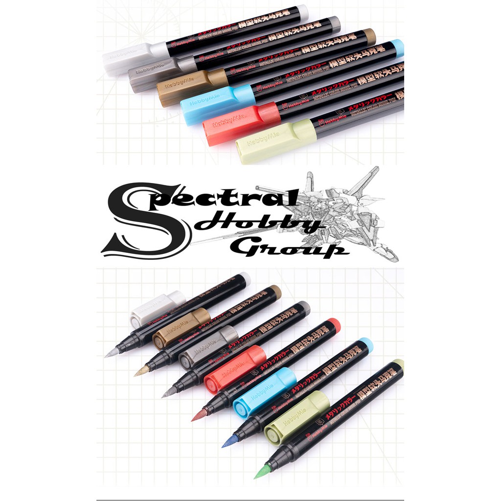 Bút sơn mô hình Metallic color gundam marker pen Hobby Mio