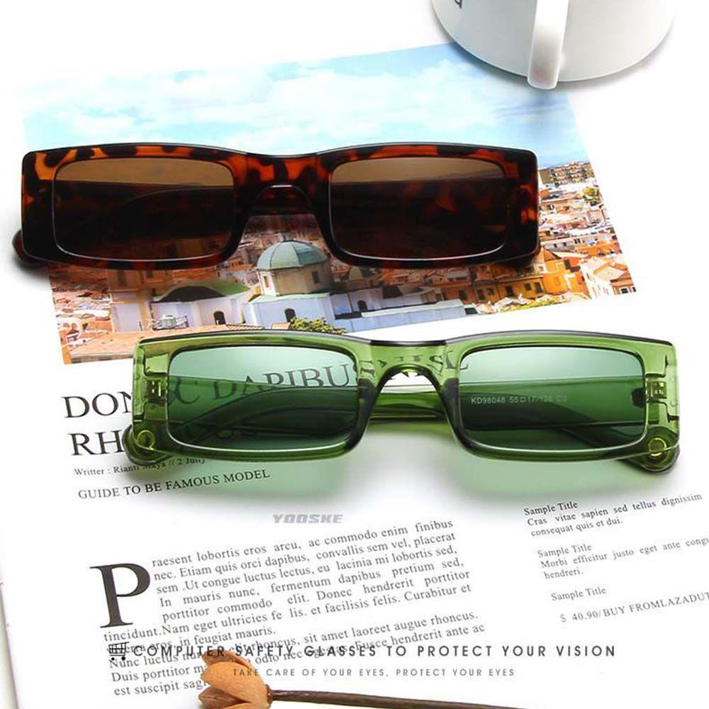 Kính Mát Hình Chữ Nhật Màu Kẹo Phong Cách Cổ Điển Thời Trang Cho Nam Và Nữ