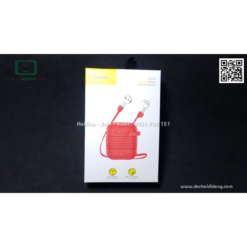 Hộp đựng AirPod Baseus có kèm dây đeo
