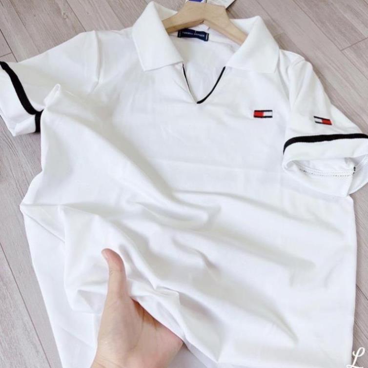 , Áo phông polo nữ cổ V, Áo thun polo nữ cổ V, Chất cá sấu siêu đẹp siêu mát.