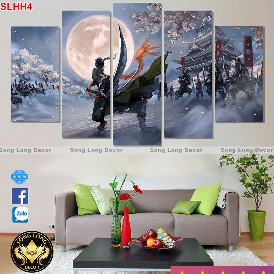 Tranh dán tường nhân vật hoạt hình ONE PIECE Roronoa Zoro - SLHH4 - trang trí nhà cửa