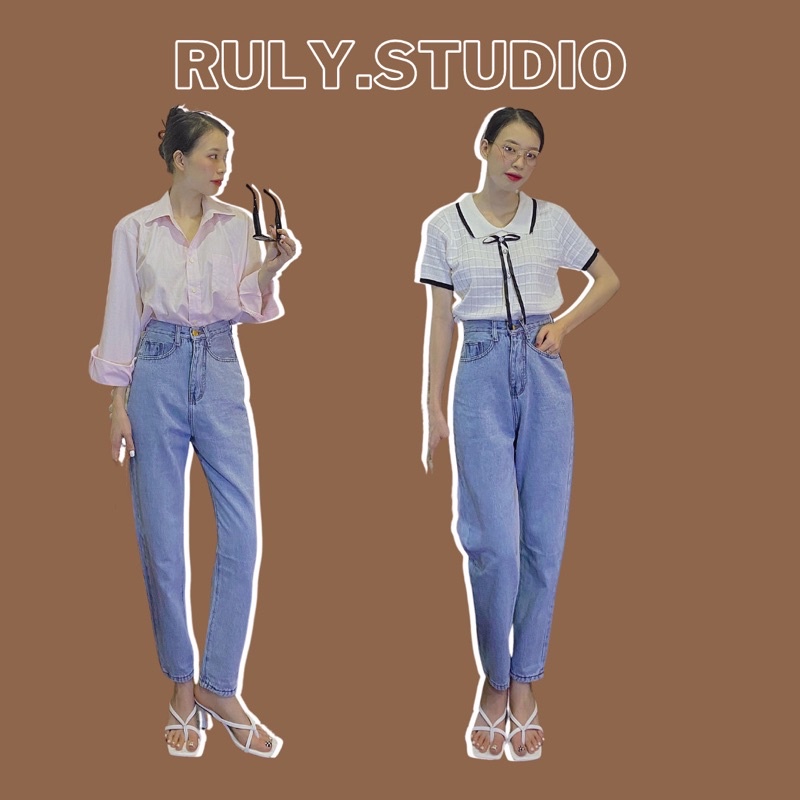 #005[Hình thật shop tự chụp] Quần jean suôn siêu xinh.